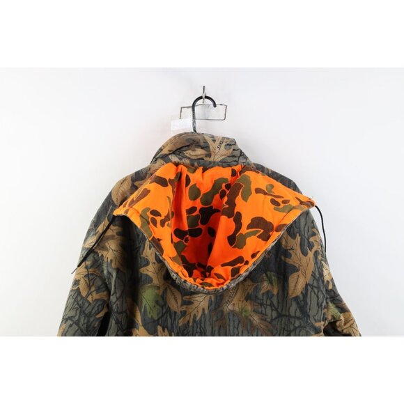 Vintage 90s Streetwear Mens Large Reversible Hooded Camouflage Parka Jacket - Picture 10 of 16